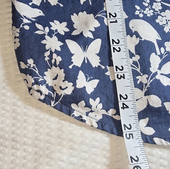 Coldwater Creek Blue and White Floral Button-Down Shirt - Picture 5 of 5